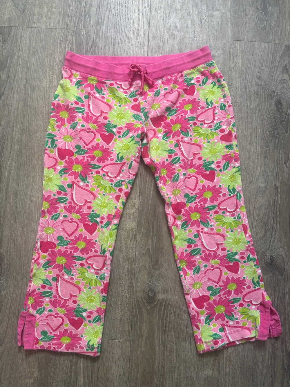Lilly Pulitzer Pink Floral Heart Pants